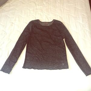 Sparkly mesh L/S top NWOT